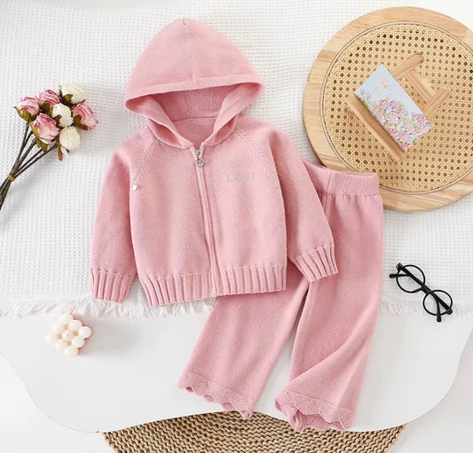 Kids Winter Hoodie Two-Piece Set