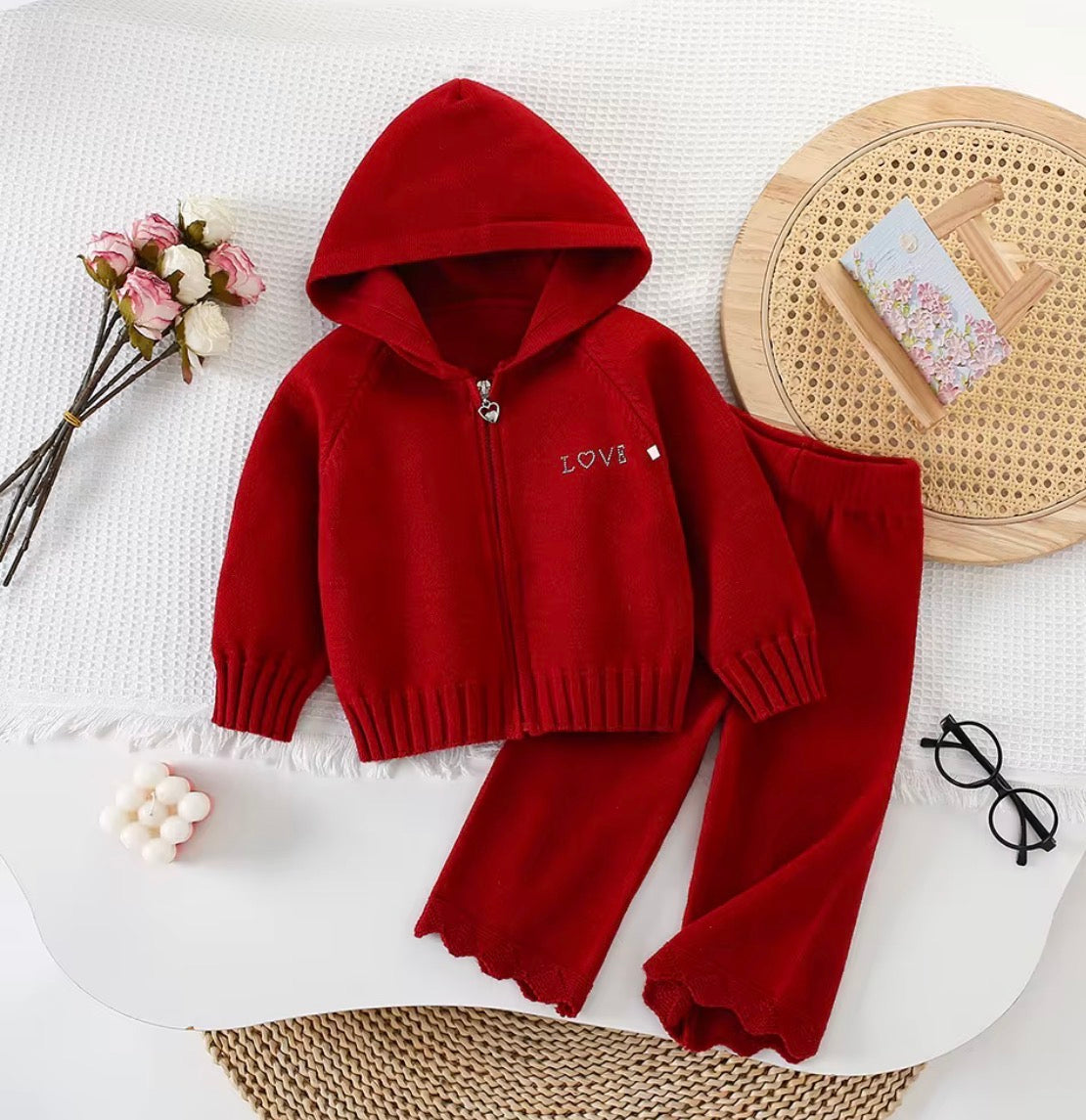 Kids Winter Hoodie Two-Piece Set