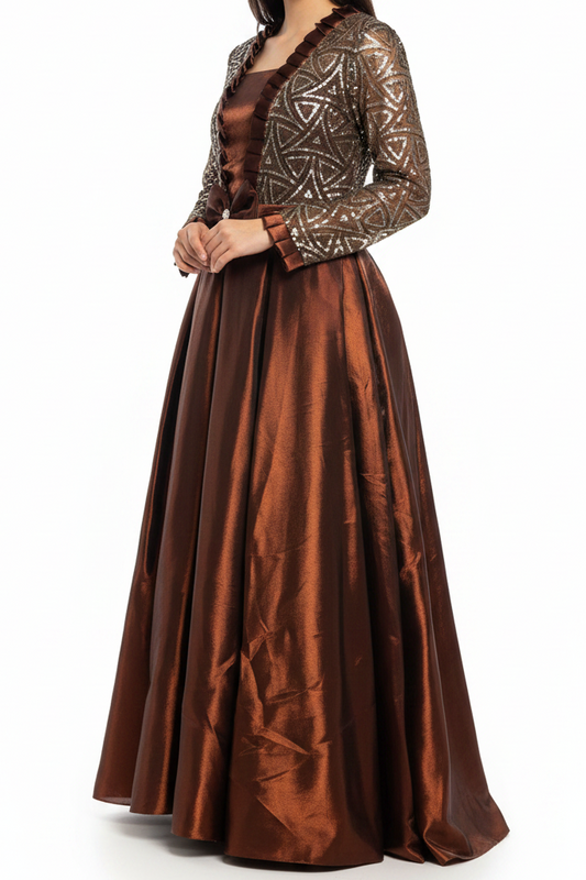 Brown Copper Dress - Adult Model