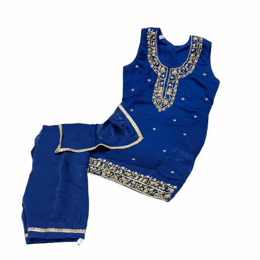 Royal Blue Salwar Suit - No Background